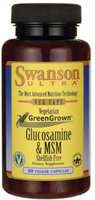 Swanson Ultra Vegetarian GreenGrown®,  Glucosamine & MSM (Shellfish-Free,  60 Vegetarian Capsules)