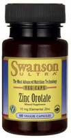 Swanson Ultra Zinc Orotate (10 mg,  60 Vegetarian Capsules)