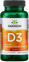 Swanson Vitamin D3,  High Potency (2000 IU,  250 Capsules)