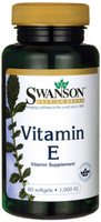 Swanson Vitamin E (1000 IU,  60 Softgels)