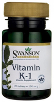 Swanson Vitamin K-1 (100 mcg,  100 Tablets)