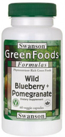 Swanson Wild Blueberry + Pomegranate (60 Vegetarian Capsules)