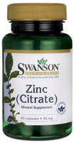 Swanson Zinc Citrate (30 mg,  60 Capsules)