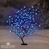 1.2m LED Cherry Blossom Zig-Zag Tree with 120 Blue Lights