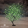1.2m LED Cherry Blossom Zig-Zag Tree with 120 Green Lights