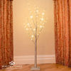 180cm Champagne Glitter Tree with 60 LED Lights