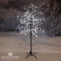 1.8m LED Cherry Blossom Tree with 180 Bright White Multi-Function Lights
