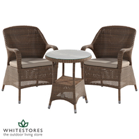 4 Seasons Outdoor - Sussex Bistro Set - Polyloom Taupe