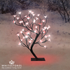 60cm LED ZigZag Bonsai Cherry Blossom Tree with 64 Red Lights