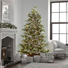 750 Cool & Warm White Mix LED Compact Cluster Christmas Tree Lights