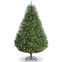 8ft Prelit Cascade Artificial Christmas Tree