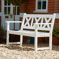 Alexander Rose - New England White 4ft Drachmann Bench - (FSC Cornis Wood)