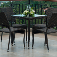 Alexander Rose - Ocean Fiji 65cm x 65cm Square Table With Glass