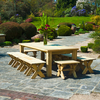 Alexander Rose - Pine 12 Seat Rectangular Dining Set (2.3m x 1.0m Table)