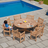 Alexander Rose - Roble 8 Seat Round Dining Set (1.75m Table)