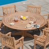 Alexander Rose - Roble Bengal Pedestal Table 1.75m Round - (FSC Roble Wood)