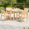 Alexander Rose - Tivoli 4 Seat Round Dining Set (1.25m Table)