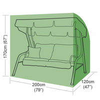 Alexander Rose Breathable PVC Polyester - 2 -3 Seater Hammock Cover - 200cm (79") x 120cm (47") x 170cm (67") (W x D x H)