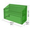 Alexander Rose Breathable PVC Polyester - 3 Seat Bench Cover - 160cm (63") x 66cm (26") x 90cm (35") (W x D x H)