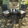 Ashdown Rattan Bistro Set - Brown