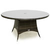 Belle Rattan - 1.5M Round Table - Brown