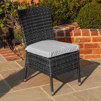 Belle Rattan - Ashdown Armless Chair - Grey