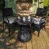 Belle Rattan - Seaford Round Bistro Set - 60cm Round Table - Grey