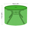 Bosmere Polyethylene (PE) - 4 Seater Circular Table Cover - 102cm (40") x 71cm (28") (W x H)