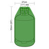 Bosmere Polyethylene (PE) - 7kg Gas Bottle Cover - 50cm (20") x 27cm (11") (H x W)