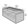 Bosmere PVC Backed Polyester - 100% Waterproof - Rattan 2 Seater Sofa Cover - 160cm (63") x 87cm (34") x 68cm (27") (L x W x H)