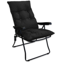 CC Collection - Flock Recliner Replacement Cushion - Plain Black