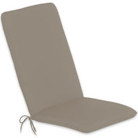 CC Collection - Seat Pad With Back Cushions - Plain Taupe (Pack of 2)