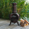 Firefox Chimineas - Athena Small 100% Cast Iron Chiminea - Bronze - 85cm (33") x 45cm (18") (H x Dia)