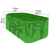 Gardman Cover Up - 6 Seater Rectangular Furniture Set Cover - 210cm (82.5") x 110cm (43") x 80cm (31.5") (W x D x H)
