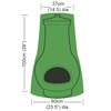 Gardman Protector - Chiminea Cover - 60cm (23.5") x 37cm (14.5") x 100cm (39") (W Base x W x Top x H)