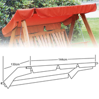 Harbo - Hammock Canopy - 2 Seat - Terracotta - Dimensions: Width - 144cm / Depth - 130cm