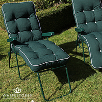 I.V.Swift - Milan Deluxe Recliner Chair - Anthracite Grey Frame with Hunter Green Cushion