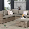 Katie Blake - Havana Corner Unit With Corner Cushions and Coffee Table - Soft Brown