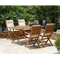 Kingsbury - 4 Seat Folding Armchair and Octagonal (150cm) Table Set