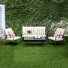 Lifestyle Garden - Nova 2 Seater Sofa Set - Ruby Stripe