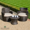 Maze Rattan - Boston Stacking Bistro Set - Brown