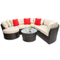 Maze Rattan - Seville Corner Sofa Set - Brown