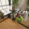 Maze Rattan - Winchester Rounded Sofa Set