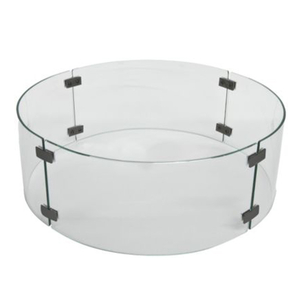 Nova - Fireglow Round Glass Wind Guard for Cairns & Mackay Fire Pit