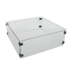 Nova - Fireglow Square Glass Wind Guard for Albany Fire Pit