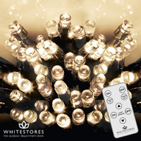 Premier Decorations - 180 Multi Action LED Nite Lights with Light Sensor & Remote - Warm White