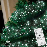 Premier Decorations - 2000 Multi Action LED Cluster Nite Lights with Light Sensor & Remote - Bright White