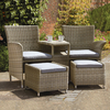 Royalcraft - Wentworth Rattan Companion Seat with Footstools