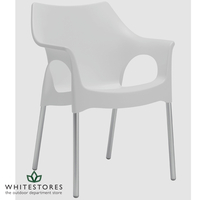 Scab - Ola Recycled Armchair - Aluminium Legs with Linen Seat