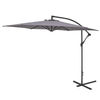 SOL - 3m Round Cantilever - Aluminium Garden Parasol - Crank - Grey